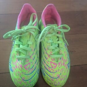 adidas Kids Sneakers in Neon Green and Pink